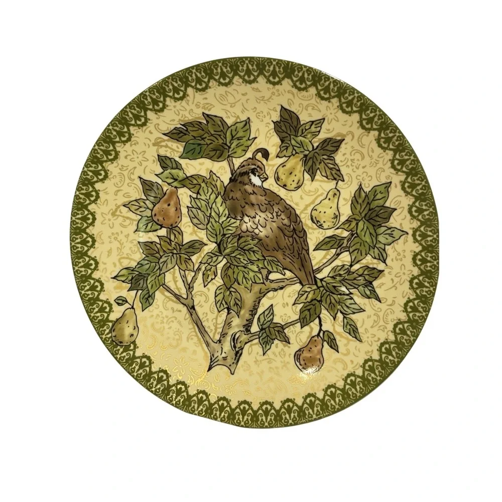 POTTERYBARN SERVING PLATTER - TWELVE DAYS OF CHRISTMAS PARTRIDGE IN A PEAR‎ TREE